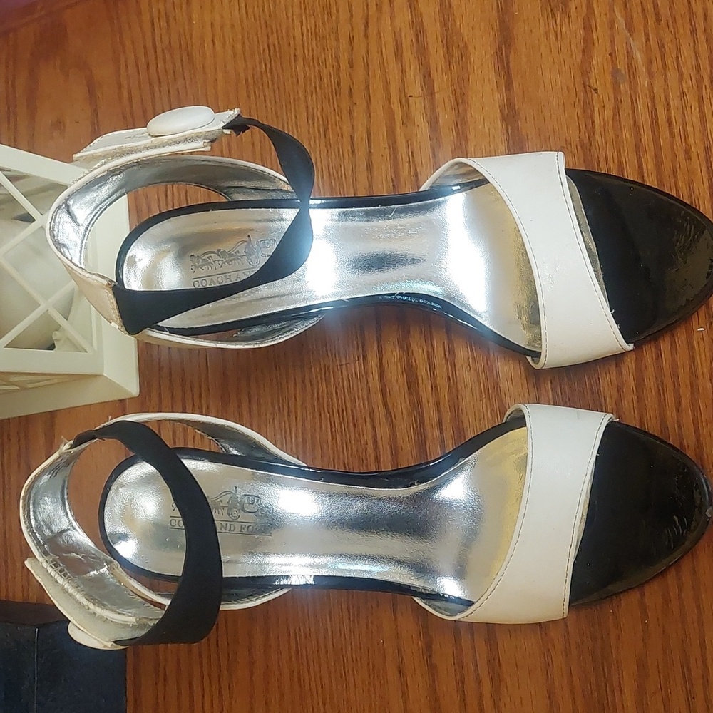Coach Black and White Shoes